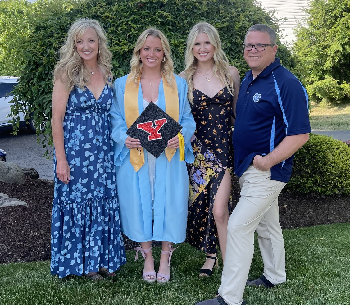 Family at graduation